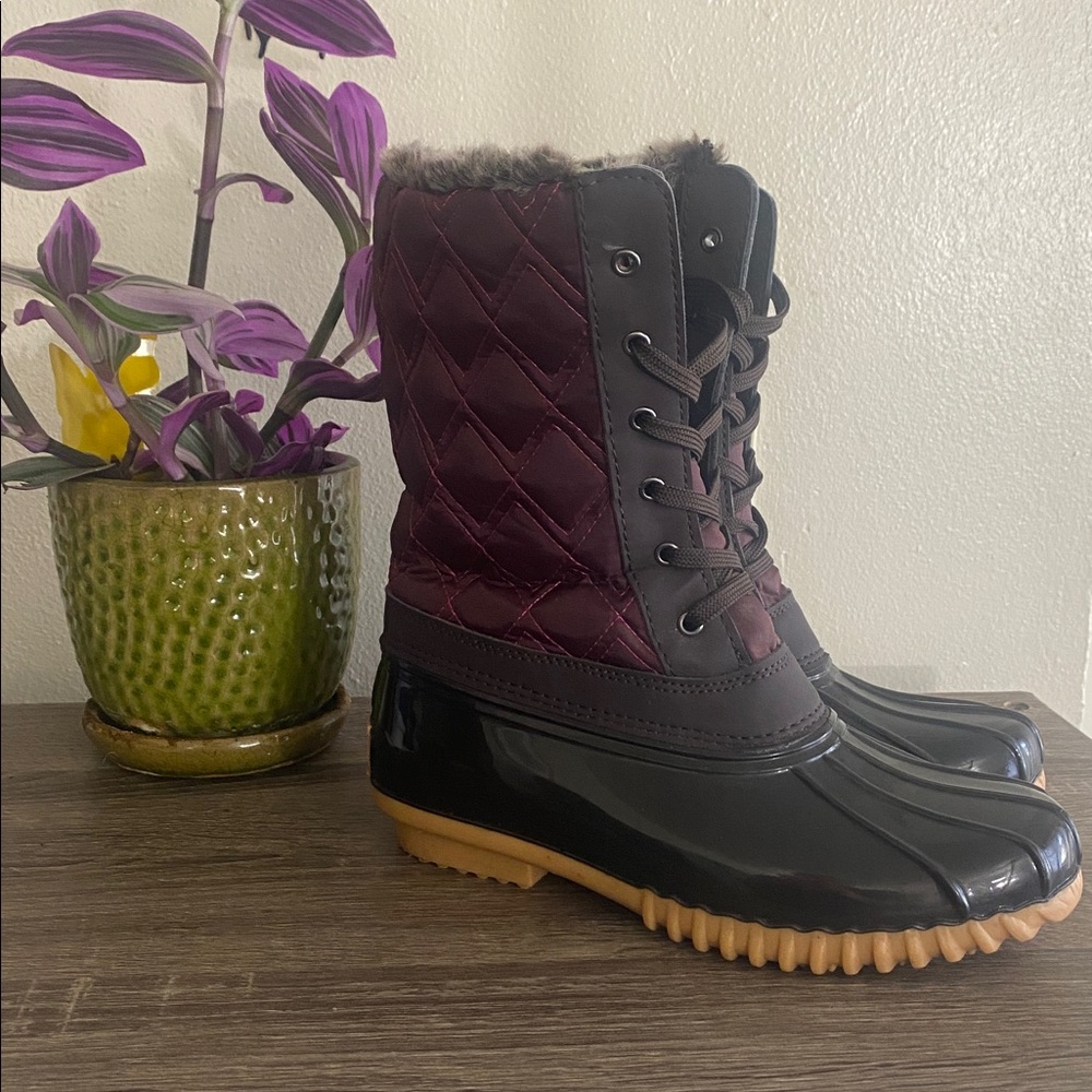 Sporto Women's Snow Waterproof Eco System Lace-up Boots Sz 7